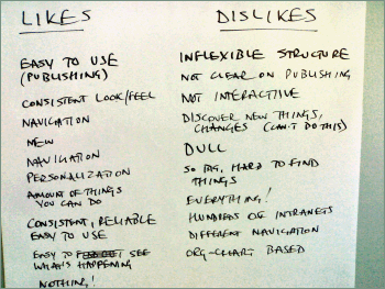 Likes and dislikes