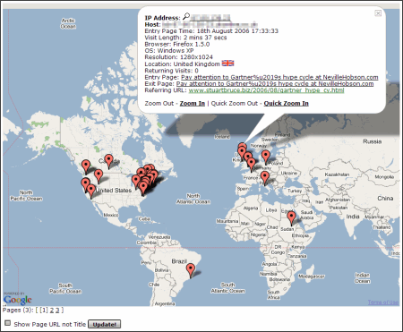 StatCounter.com Google map statsgooglemap