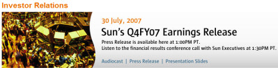 Sun investor relations