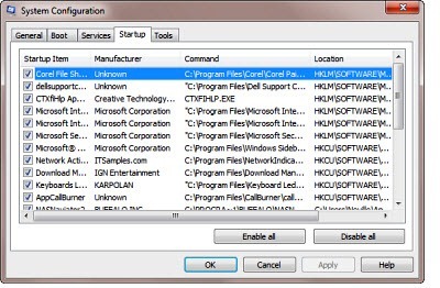 sysconfig sysconfig
